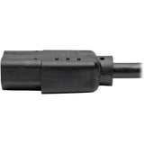 Eaton Tripp Lite Series Desktop Computer AC Power Cable, NEMA 5-15P to C13 - 13A, 125V, 16 AWG, 2 ft. (0.61 m), Black — P006-002-13A