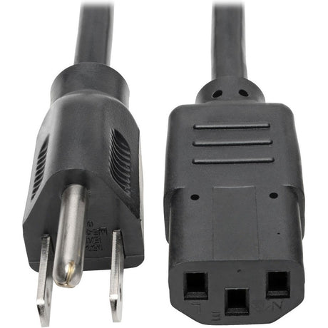 Eaton Tripp Lite Series Desktop Computer AC Power Cable, NEMA 5-15P to C13 - 13A, 125V, 16 AWG, 8 ft. (2.43 m), Black — P006-008-13A
