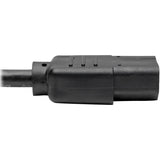 Eaton Tripp Lite Series Desktop Computer AC Power Cable, NEMA 5-15P to C13 - 13A, 125V, 16 AWG, 8 ft. (2.43 m), Black — P006-008-13A