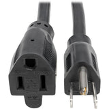 Eaton Tripp Lite Series Power Extension Cord, NEMA 5-15P to NEMA 5-15R - Heavy-Duty, 15A, 120V, 14 AWG, 3 ft. (0.91 m), Black — P024-003
