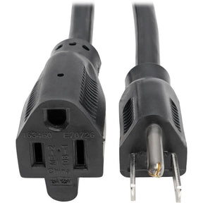 Eaton Tripp Lite Series Power Extension Cord, NEMA 5-15P to NEMA 5-15R - Heavy-Duty, 15A, 120V, 14 AWG, 3 ft. (0.91 m), Black — P024-003