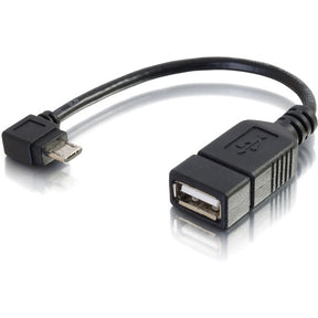 C2G 6in OTG Adapter Cable - USB Mobile Adapter - USB Micro B to A - M/F — 27320