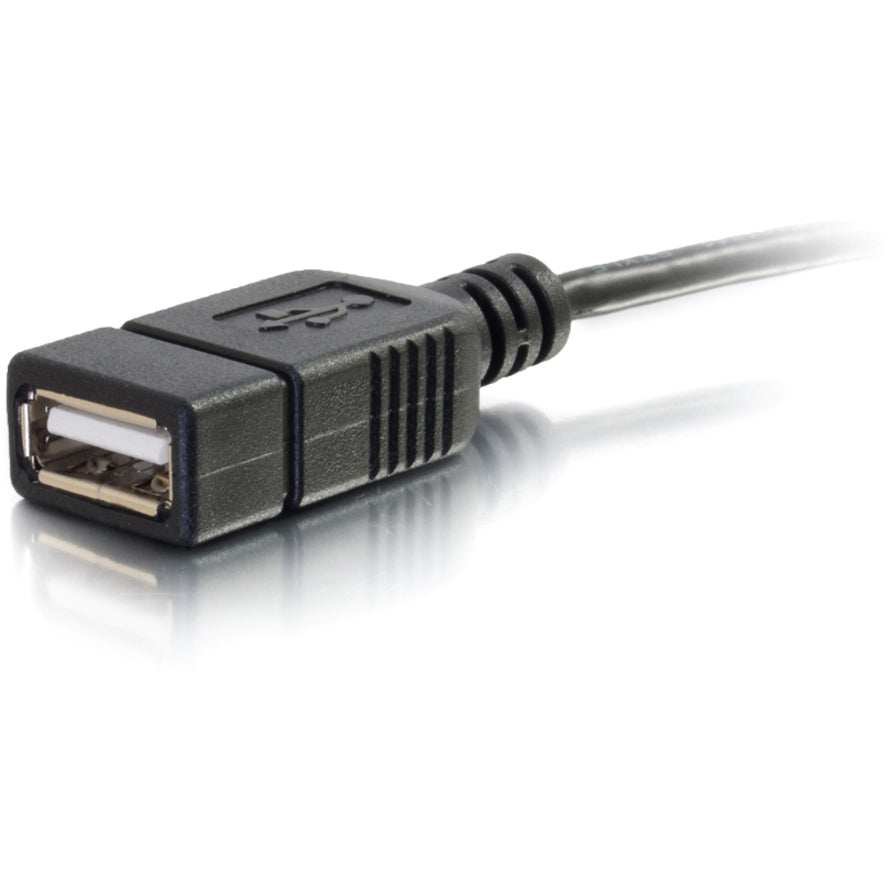 C2G 6in OTG Adapter Cable - USB Mobile Adapter - USB Micro B to A - M/F — 27320