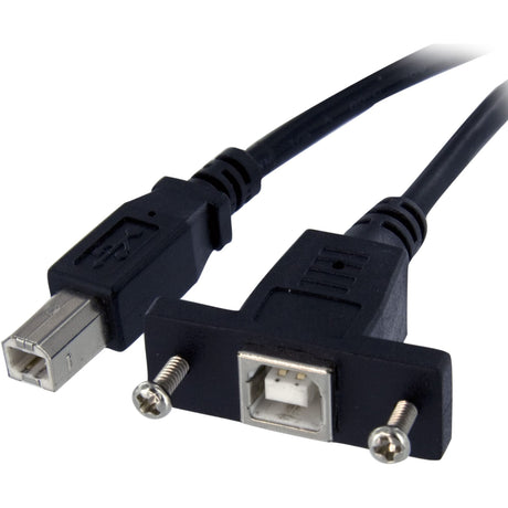 StarTech.com 3 ft Panel Mount USB Cable B to B - F/M — USBPNLBFBM3