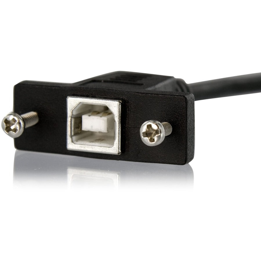 StarTech.com 3 ft Panel Mount USB Cable B to B - F/M — USBPNLBFBM3