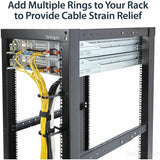 StarTech.com 1U Vertical Server Rack Cable Management D-Ring Hook - 2.2x3.9in (5.7x10cm) — CMHOOK1U