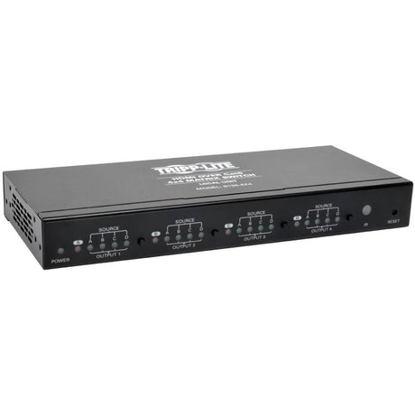 Eaton Tripp Lite Series 4 x 4 HDMI over Cat5/6 Matrix Splitter Switch, Box-Style Transmitter for Video/Audio, Up to 175 ft. (53 m), TAA — B126-4X4
