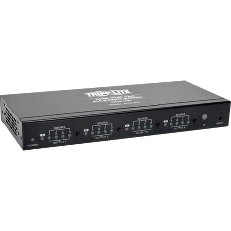 Eaton Tripp Lite Series 4 x 4 HDMI over Cat5/6 Matrix Splitter Switch, Box-Style Transmitter for Video/Audio, Up to 175 ft. (53 m), TAA — B126-4X4