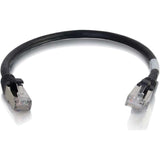 C2G 6in Cat6 Snagless Shielded (STP) Network Patch Cable - Black — 00981