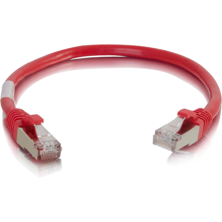 C2G 6in Cat6 Snagless Shielded (STP) Network Patch Cable - Red — 00983