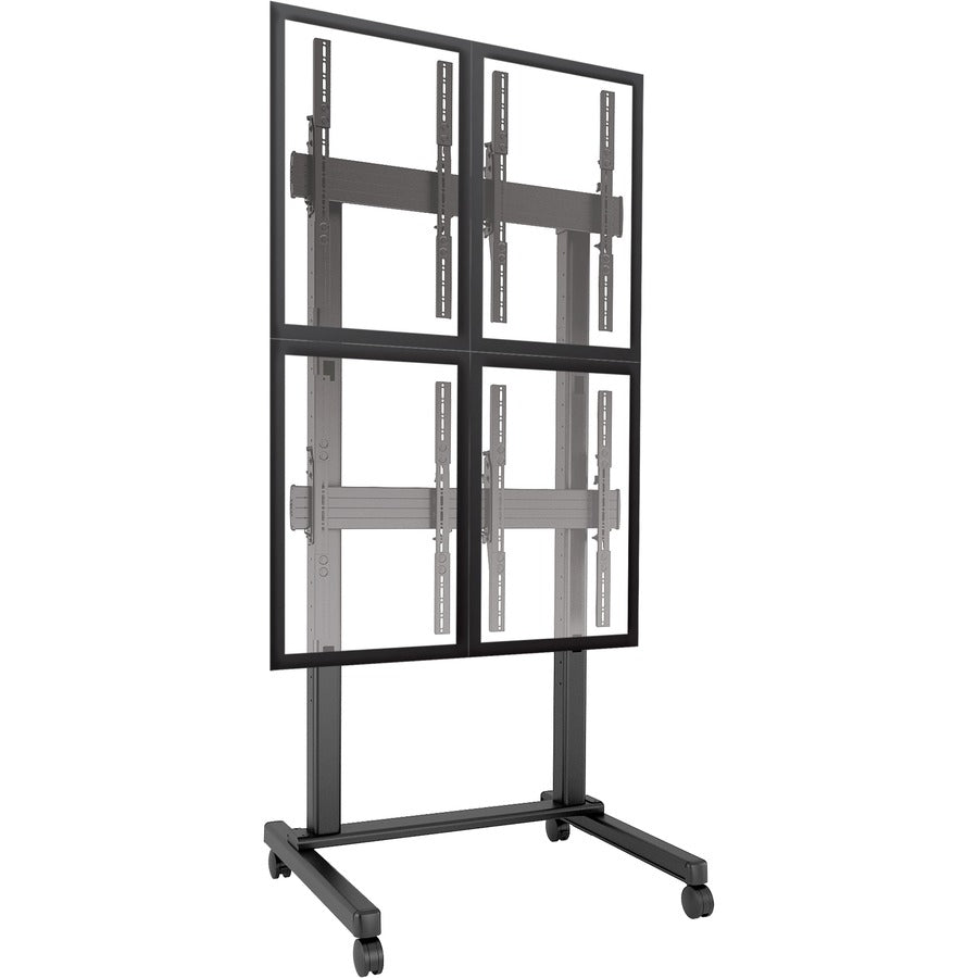Chief FUSION 2 x 2 Portrait Micro-Adjustable Large Freestanding Video Wall Cart — LVM2X2UP