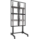 Chief FUSION 2 x 2 Portrait Micro-Adjustable Large Freestanding Video Wall Cart — LVM2X2UP
