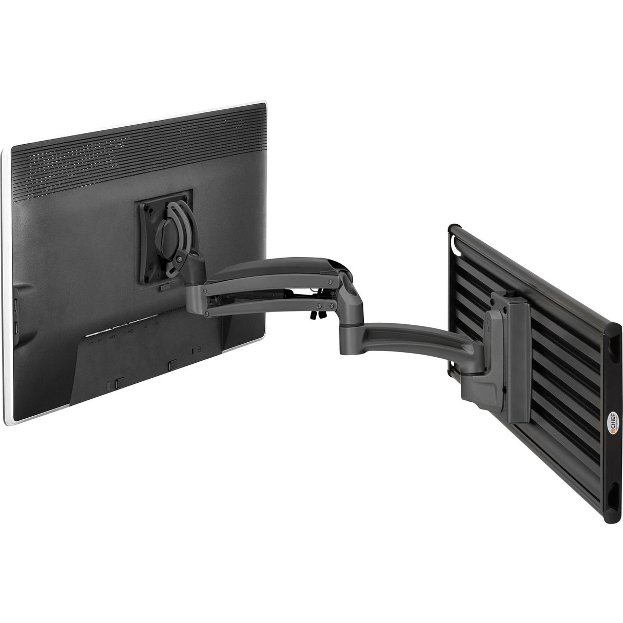 Chief Kontour Dynamic Dual Arm Wall Mount - 2 Monitors - For Displays 10-30" - Black — K1S220B