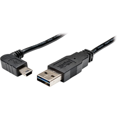 Tripp Lite by Eaton Universal Reversible USB 2.0 Cable (Reversible A to Right-Angle 5Pin Mini B M/M), 3 ft. (0.91 m) — UR030-003-RAB