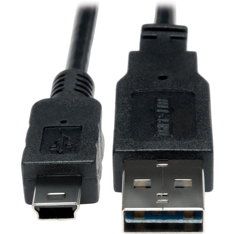 Eaton Tripp Lite Series Universal Reversible USB 2.0 Cable (Reversible A to 5Pin Mini B M/M), 6-in. (15.24 cm) — UR030-06N