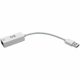 Eaton Tripp Lite Series USB 3.0 to Gigabit Ethernet NIC Network Adapter - 10/100/1000 Mbps, White — U336-000-GBW