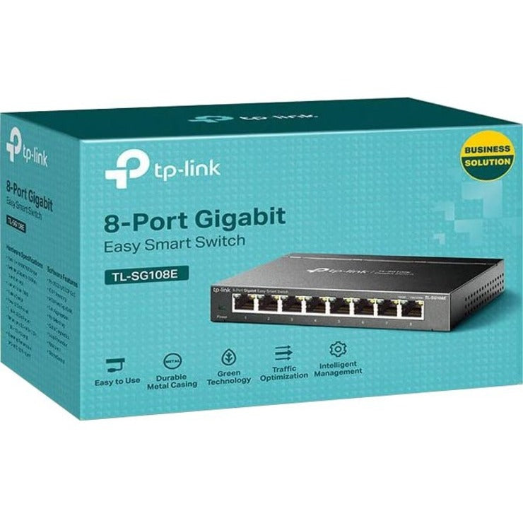 TP-LINK TL-SG108E - 8-Port Gigabit Easy Smart Switch — TL-SG108E