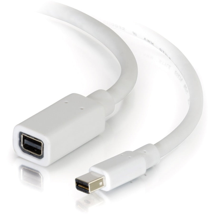 C2G 6ft Mini DisplayPort Extension Cable M/F - White — 54414