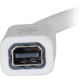 C2G 6ft Mini DisplayPort Extension Cable M/F - White — 54414