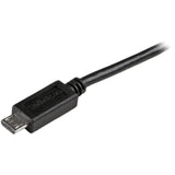 StarTech.com 3 ft Mobile Charge Sync USB to Slim Micro USB Cable for Smartphones and Tablets - A to Micro B M/M — USBAUB3BK