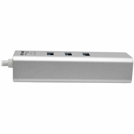 Eaton Tripp Lite Series USB to Gigabit Ethernet NIC Network Adapter with 3 Port USB 3.x (5Gbps) Hub — U336-U03-GB
