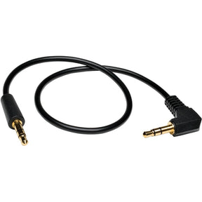 Eaton Tripp Lite Series 3.5mm Mini Stereo Audio Cable with one Right-Angle plug (M/M), 6 ft. (1.83 m) — P312-006-RA