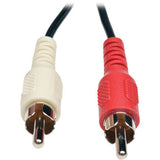Eaton Tripp Lite Series 3.5 mm Mini Stereo to RCA Audio Y Splitter Adapter Cable (F/2xM), 6 in. (15.2 cm) — P316-06N