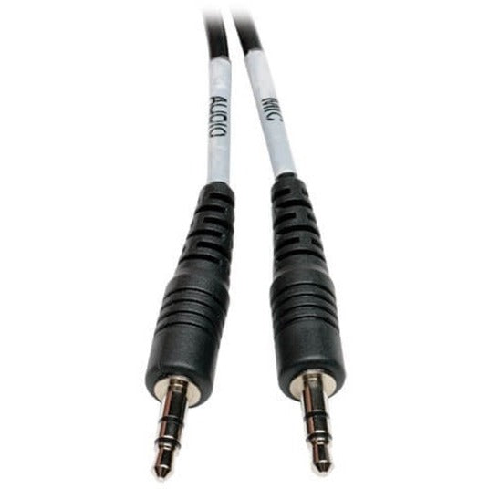 Eaton Tripp Lite Series 3.5 mm 4-Position to 3.5 mm 3-Position Audio Headset Splitter Adapter Cable (F/2xM), 6 in. (15.2 cm) — P318-06N-FMM