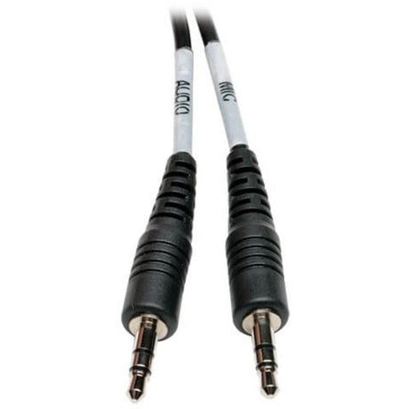 Eaton Tripp Lite Series 3.5 mm 4-Position to 3.5 mm 3-Position Audio Headset Splitter Adapter Cable (F/2xM), 6 in. (15.2 cm) — P318-06N-FMM