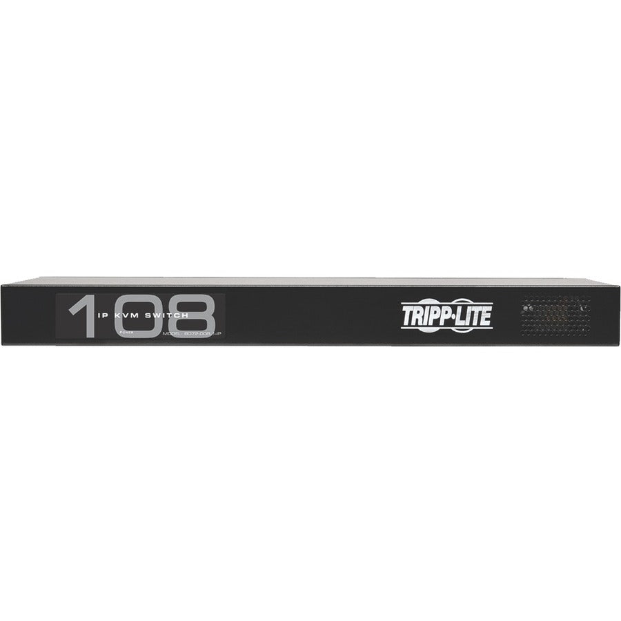 Tripp Lite by Eaton NetCommander 8-Port Cat5 KVM over IP Switch - 1 Remote + 1 Local User, 1U Rack-Mount — B072-008-1-IP