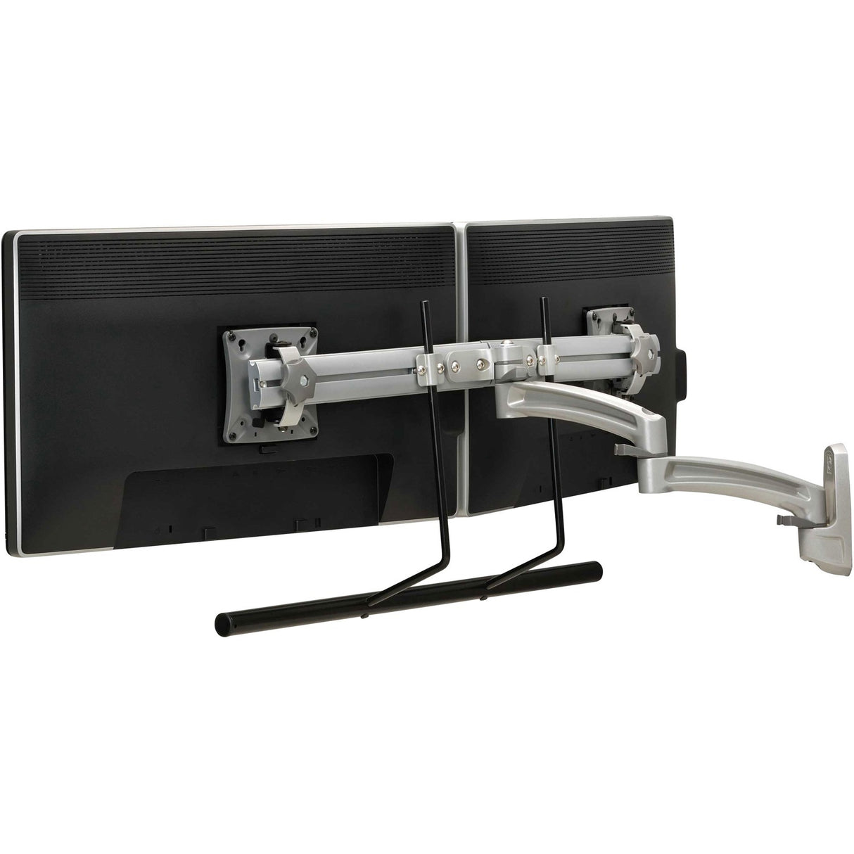 Chief Kontour Dual Monitor Arm Wall Mount - For Displays 10-24" - Silver — K2W22HS