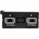 Eaton Tripp Lite Series 40 GB to 10 GB Breakout Cassette - (x2) 12-Fiber OM4 MTP/MPO ( Male with Pins ) to (x12) LC — N482-2M12-LC12