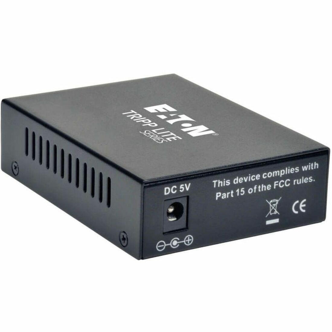 Eaton Tripp Lite Series 10/100/1000 LC Multimode Fiber to Ethernet Media Converter, 550M, 850nm — N785-001-LC-MM