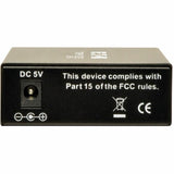 Eaton Tripp Lite Series 10/100/1000 LC Multimode Fiber to Ethernet Media Converter, 550M, 850nm — N785-001-LC-MM