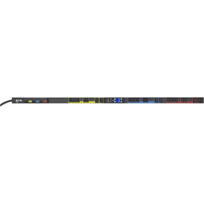Eaton Managed rack PDU, 0U, L15-30P input, 8.64 kW max, 200-240V, 24A, 10 ft cord, Three-phase, Outlets: (18) C13 Outlet grip, (6) C19 Outlet grip — EMA326-10