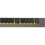 Eaton Managed rack PDU, 0U, L15-30P input, 8.64 kW max, 200-240V, 24A, 10 ft cord, Three-phase, Outlets: (18) C13 Outlet grip, (6) C19 Outlet grip — EMA326-10