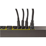 Eaton Managed rack PDU, 0U, L15-30P input, 8.64 kW max, 200-240V, 24A, 10 ft cord, Three-phase, Outlets: (18) C13 Outlet grip, (6) C19 Outlet grip — EMA326-10