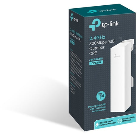 TP-Link CPE210 - 2.4GHz N300 Long Range Outdoor CPE for PtP and PtMP Transmission — CPE210