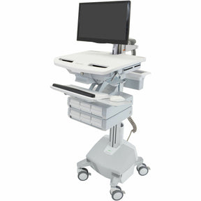 Ergotron StyleView Cart with LCD Arm, LiFe Powered, 6 Drawers — SV44-1262-1
