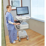 Ergotron StyleView Cart with LCD Arm, LiFe Powered, 6 Drawers — SV44-1262-1
