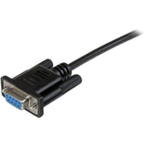 StarTech.com 2m Black DB9 RS232 Serial Null Modem Cable F/F — SCNM9FF2MBK