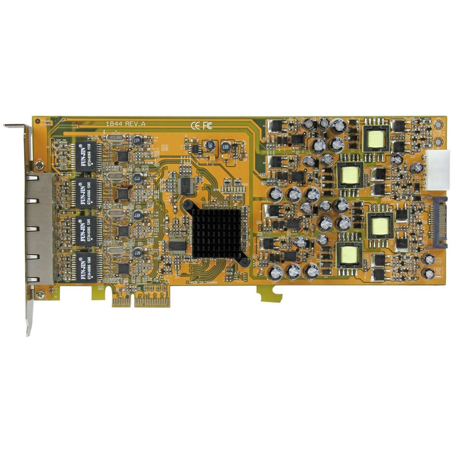 StarTech.com 4 Port Gigabit Power over Ethernet PCIe Network Card - PSE / PoE PCI Express NIC — ST4000PEXPSE