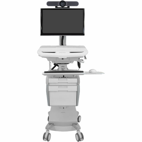Ergotron StyleView Telemedicine Cart, Single Monitor, Powered — SV44-53T1-1