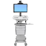 Ergotron StyleView Telemedicine Cart, Single Monitor, Powered — SV44-53T1-1