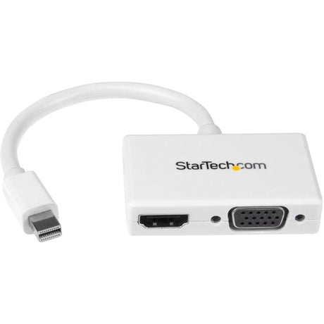StarTech.com Travel A/V Adapter - 2-in-1 Mini DisplayPort to HDMI or VGA Converter - White — MDP2HDVGAW
