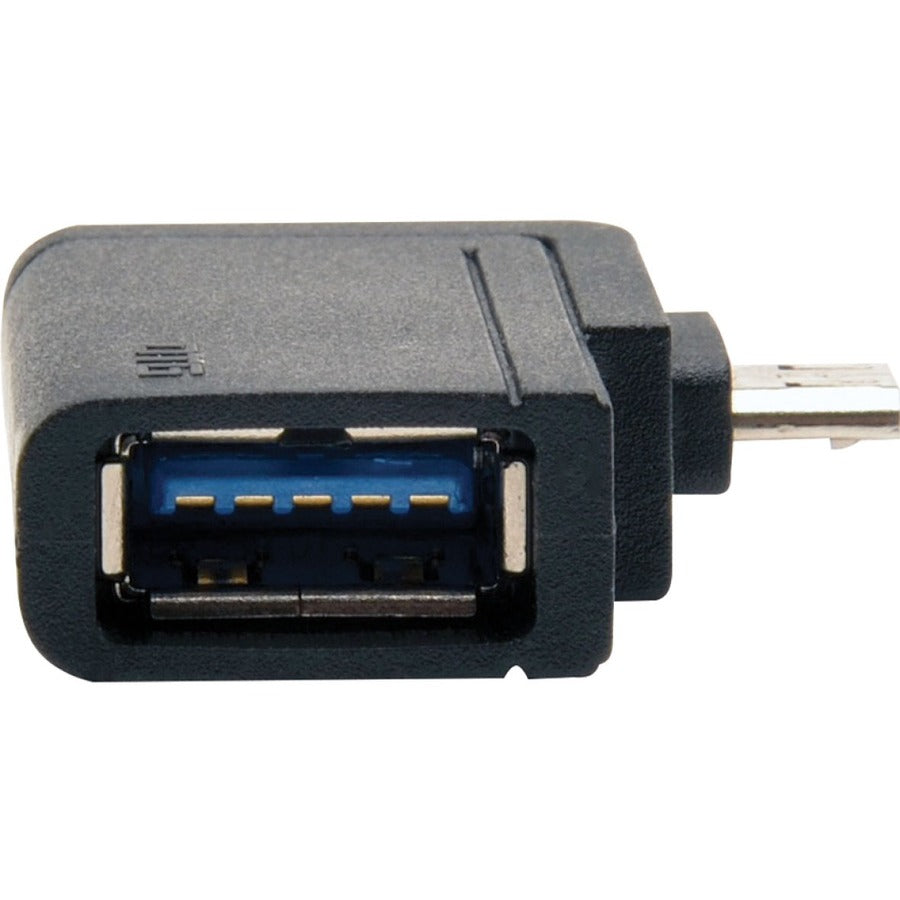 Tripp Lite by Eaton 2-in-1 OTG Adapter, USB 3.0 Micro B Male and USB 2.0 Micro B Male to USB A Female — U053-000-OTG