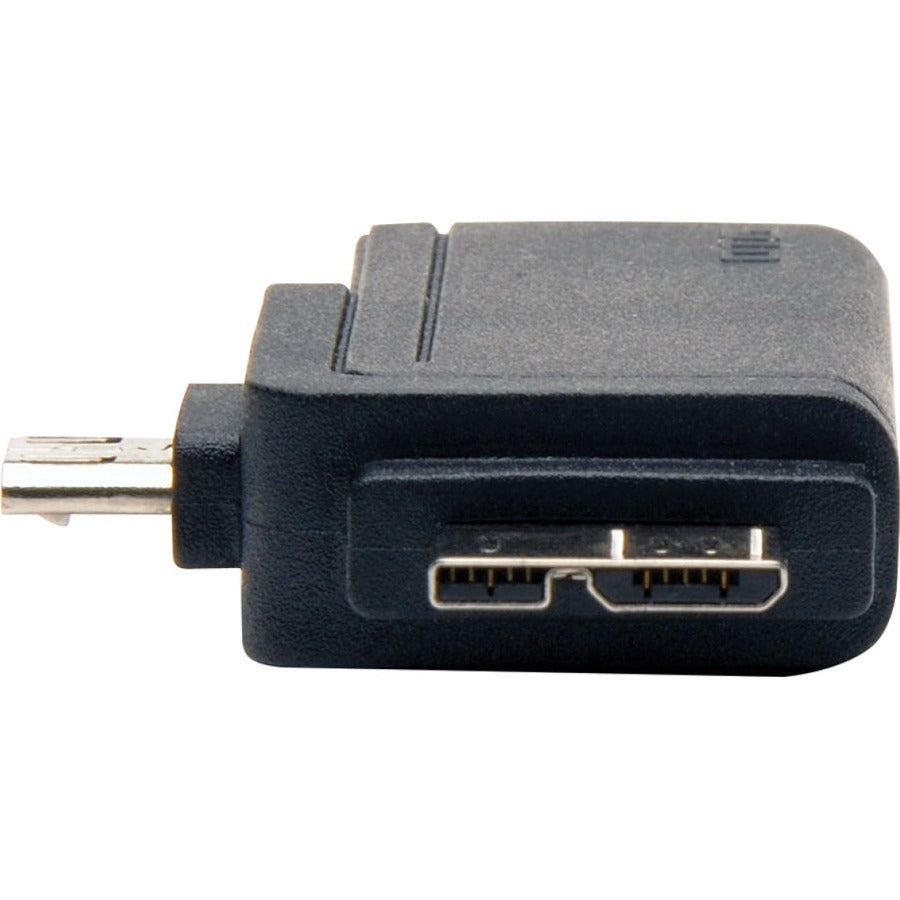Tripp Lite by Eaton 2-in-1 OTG Adapter, USB 3.0 Micro B Male and USB 2.0 Micro B Male to USB A Female — U053-000-OTG
