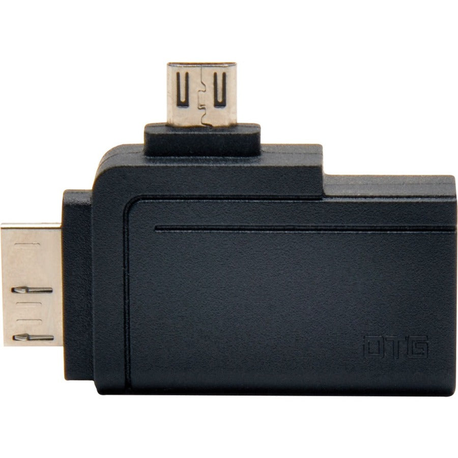Tripp Lite by Eaton 2-in-1 OTG Adapter, USB 3.0 Micro B Male and USB 2.0 Micro B Male to USB A Female — U053-000-OTG
