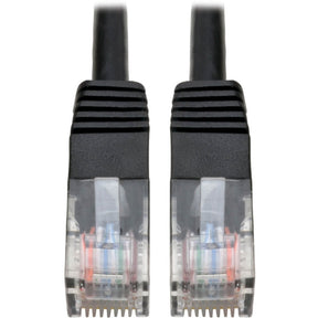 Eaton Tripp Lite Series Cat5e 350 MHz Molded (UTP) Ethernet Cable (RJ45 M/M), PoE - Black, 12 ft. (3.66 m) — N002-012-BK