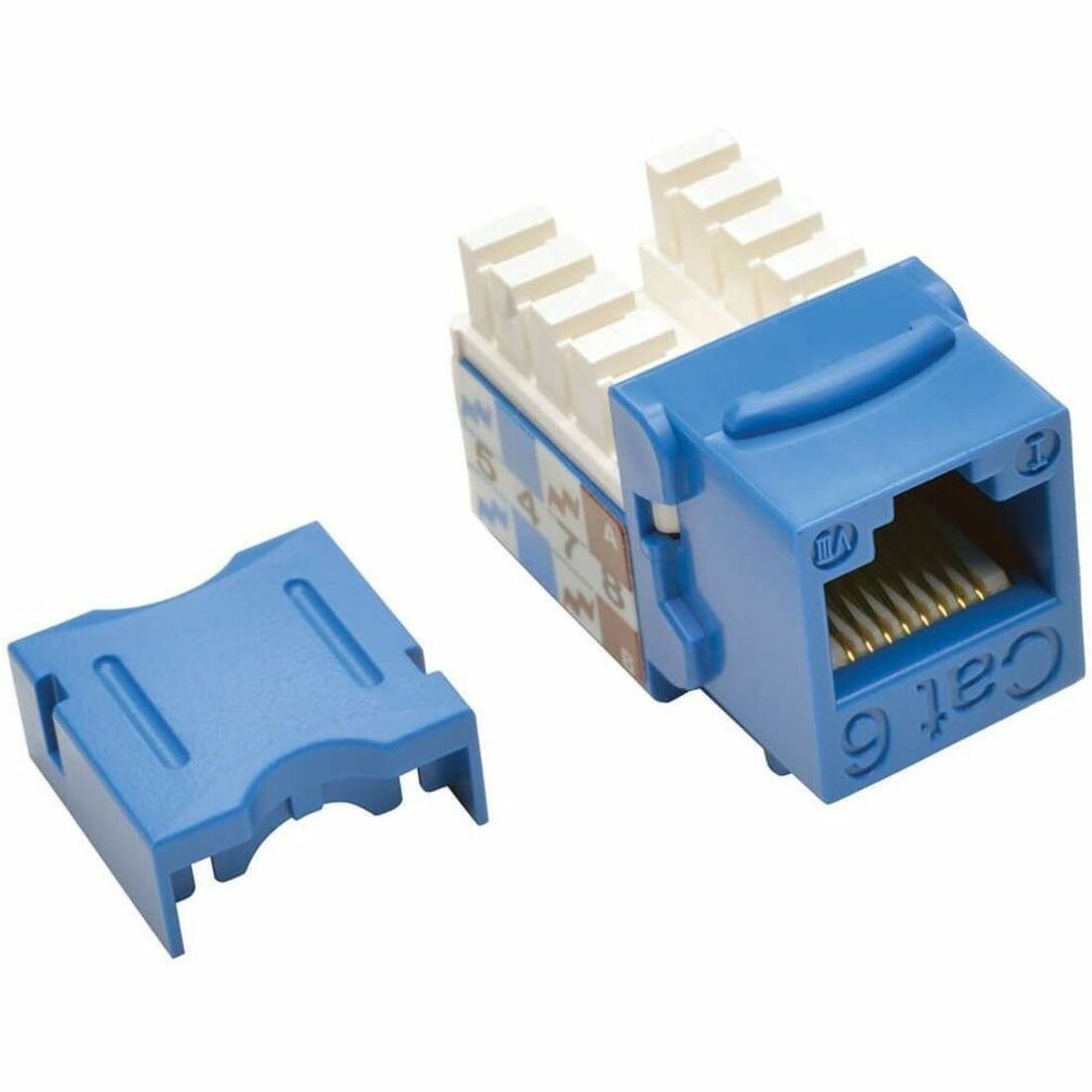 Eaton Tripp Lite Series Cat6/Cat5e 110 Style Punch Down Keystone Jack - Blue, 25-Pack, TAA — N238-025-BL
